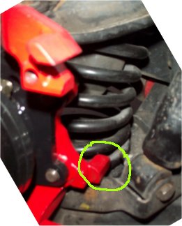 bumpstop missing lower a-arm